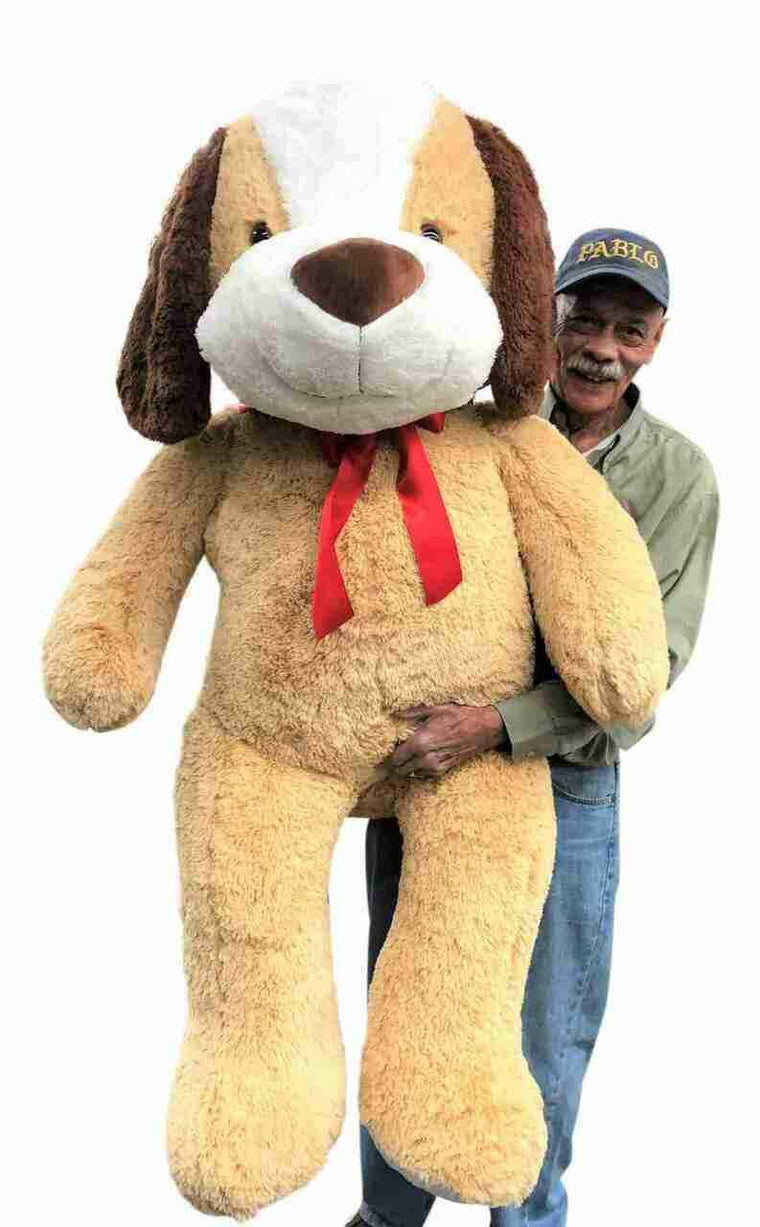 Big Plush Giant Stuffed Puppy Dog 5 Feet 60 Inches 153 cm Huge Soft Adorable Plush Dog