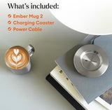 Ember Temperature Control Smart Mug 2, 14 Oz, App-Controlled Heated Coffee Mug with 80 Min Battery Life and Improved Design, White